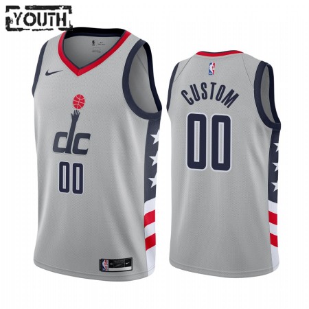 Kinder NBA Washington Wizards Trikot Benutzerdefinierte 2020-21 City Edition Swingman
